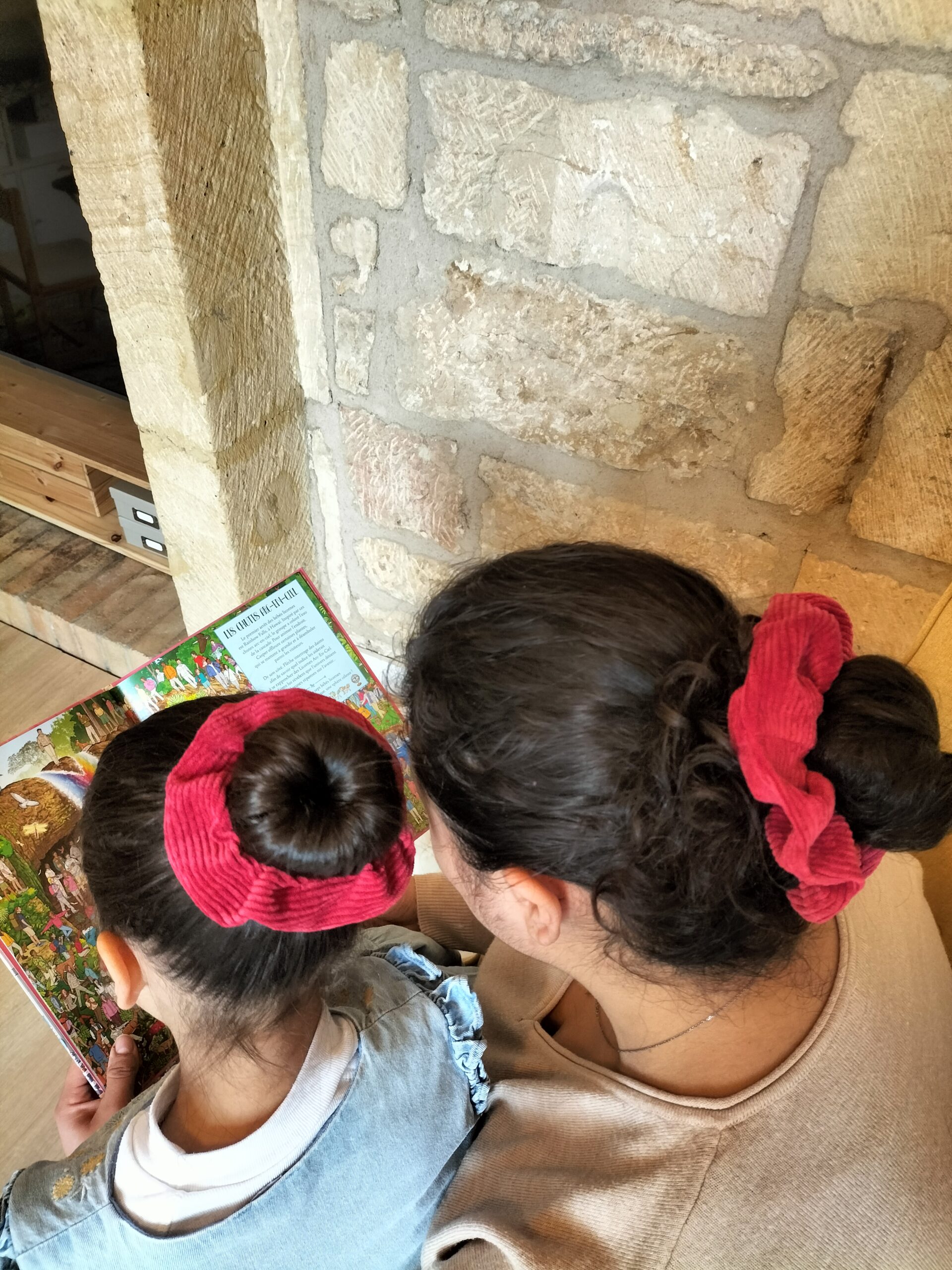 Duo de chouchous MEre & Fille en velours côtelÉ